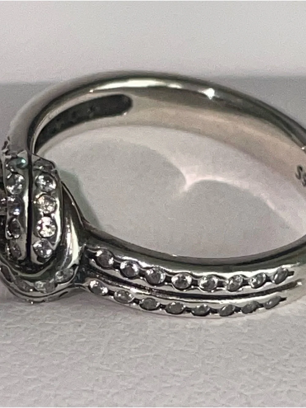 PANDORA Love Knot Ring Sz 5 Authentic